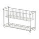 Stainless steel double-layer storage rack bathroom countertop drain rack bathroom skin care products kitchen seasoning water cup storage basket