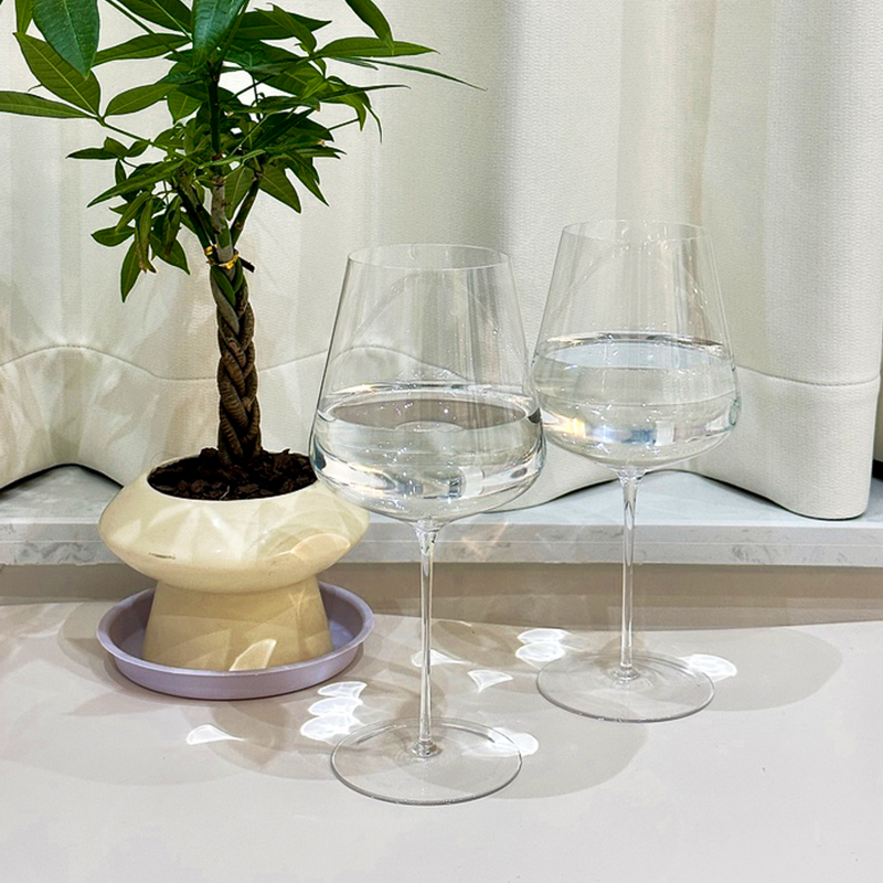 红酒杯细杆 ins风大肚杯优雅轻薄型品酒高脚杯勃艮第杯醒酒器套装 - 图3