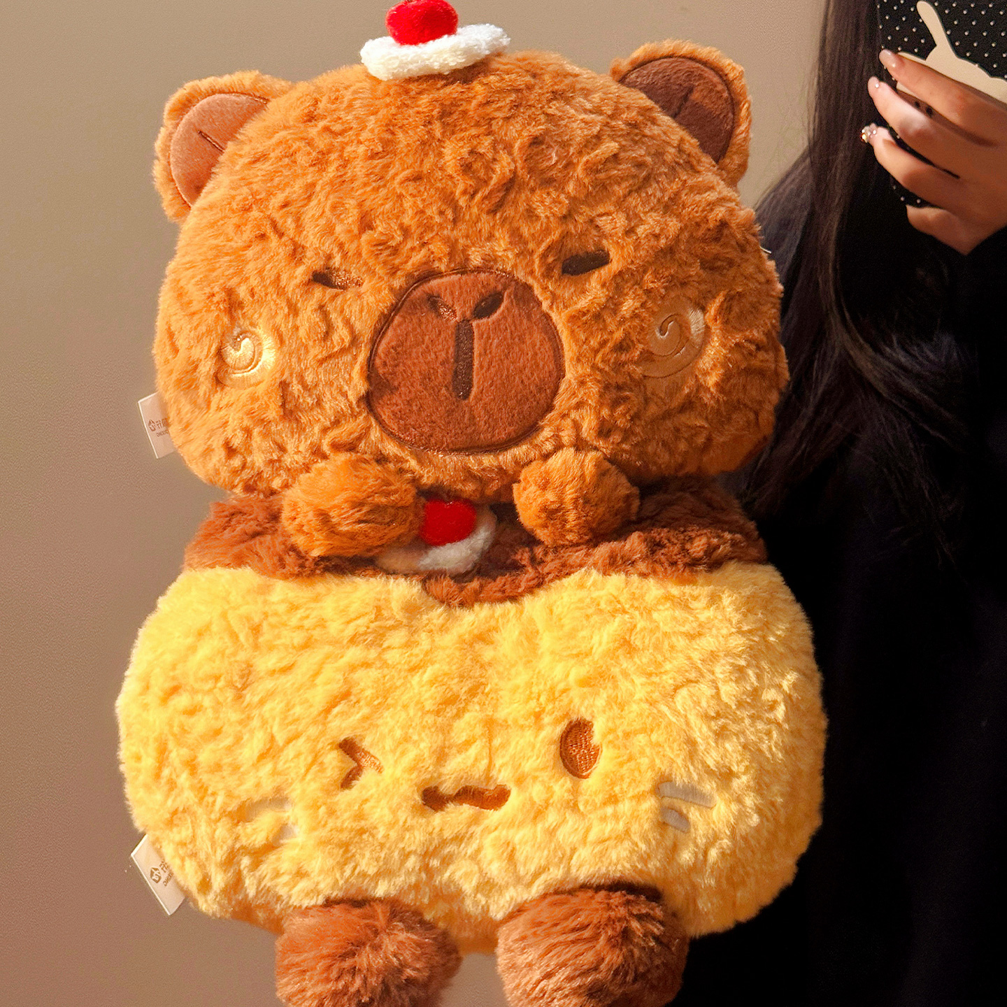 可爱卡皮巴拉热水袋充电款暖宝宝学生暖手宝防爆暖水袋儿童保暖冬 - 图0