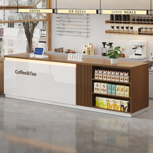 奶茶店收银台店铺小型柜台轻奢宠物店前台现代简约超市便利店吧台 - 图2