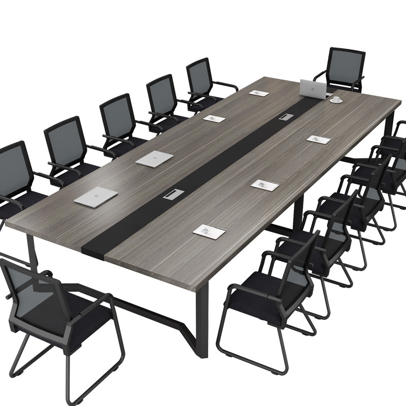 会议桌简约现代办公家具会议室接待桌工作台长桌职员办公桌椅组合
