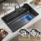 Thickened SUS304 stainless steel kitchen sink large single bowl