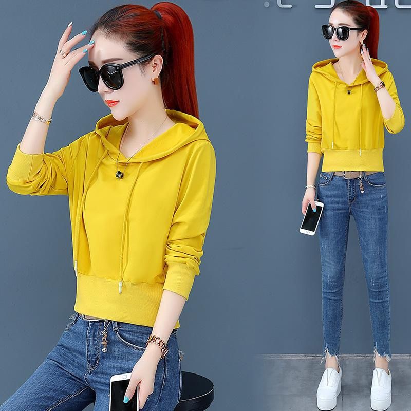 含棉牛油果绿连帽女2020新款卫衣 伊格裴服饰休闲运动套装