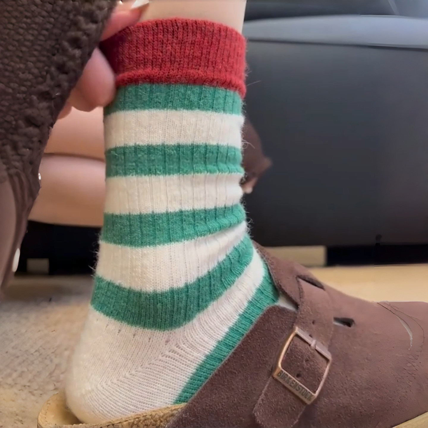 秋冬氛围感~真的不能拒绝这复古又貌美的条纹羊毛袜袜~袜子女厚款,淘宝优惠券,粉丝福利购,淘宝优惠卷