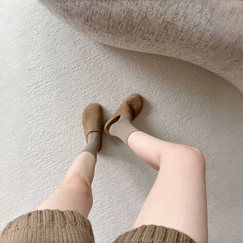 韩风清冷感灰咖~基础款堆堆袜也太好看了！氛围感满满~袜子女无骨 - 图3