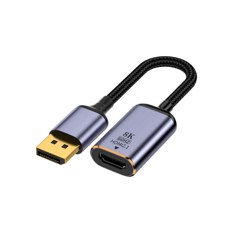 HDMI转DP双向转接头Type-C转换器DisplayPort1.4连接线HDIM2.1迷你DPi高清接口8K60Hz同屏miniDP母口TC投影仪 - 图0