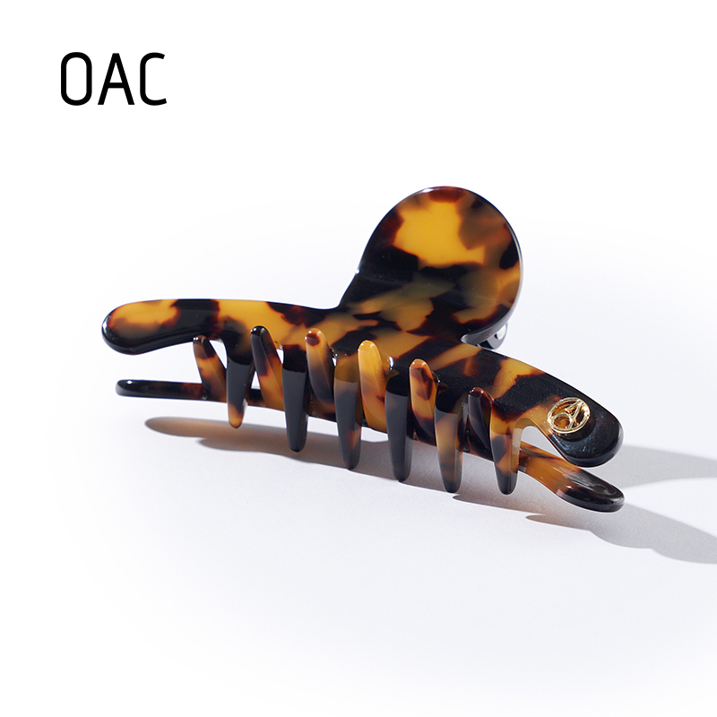 英国OAC职场窄边设计边夹法式中号秋冬高级感优雅气质马尾夹抓夹