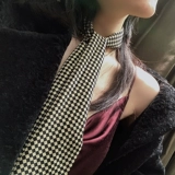 Осенний модный костюм, универсальный шейный платок, в западном стиле