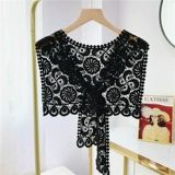 Накидка, фальшивый воротник, кружевная подходит с юбкой, летний универсальный шарф, защита от солнца, с защитой шеи