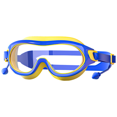 儿童泳镜泳帽防水防雾高清游泳眼镜男童女童大框潜水专业装备套装