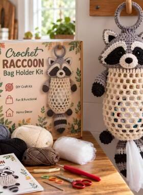 耶誕節手工diy收納袋家用抽取式衛生紙袋 Crochet Animal Bag Hol