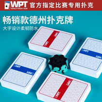 WPT Official Races Special Texas Poker Playing Cards Plastic Waterproof PVC Frosted Big Character Playing Cards Resistant