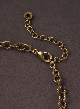 【言选好物】FOR DAYS 法国小众设计重工七彩椭圆方形长款项链