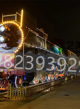 工厂定制大型复古火车头模型商场