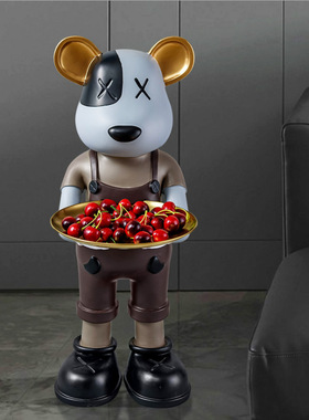 kaws落地雕塑卡通道具暴力熊公仔