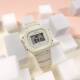 Casio retro small square tender color electronic watch