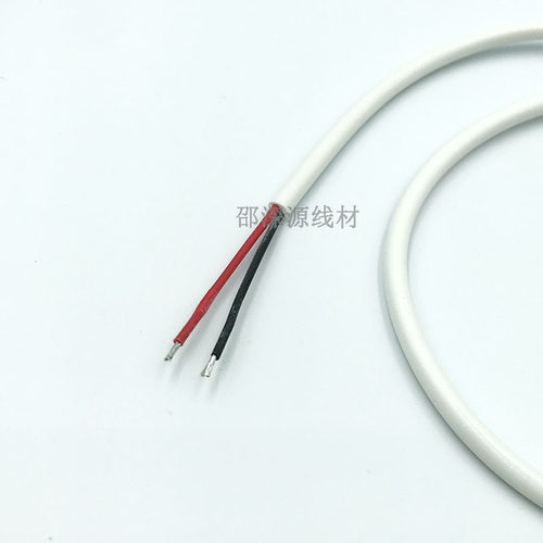 白色两芯USB单头上锡电源线 5V灯具DIY电源线 USB公头充电线1米 - 图2