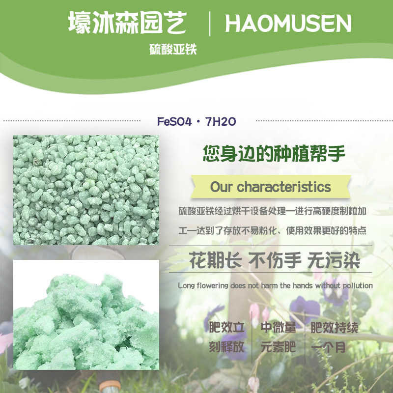 硫酸亚铁补铁肥料栀子花卉植物盆栽通用型氮磷钾肥颗粒养花水溶液