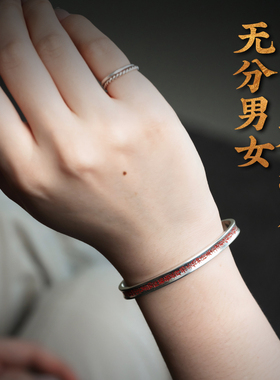小众道系情侣解压银饰手镯