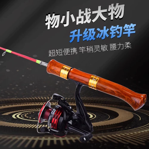 Ледяной рыбацкий стержень установлена ​​Ультра короткая мини -зимняя рыбалка Рыбалка