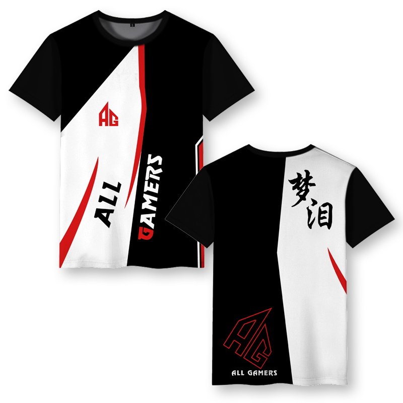 定制电竞比赛服梦泪ag战队短袖队服 绅图仕T恤