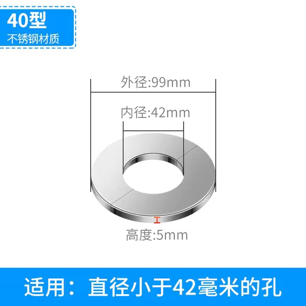 三角阀不锈钢装饰盖卡扣式水龙头水管道遮挡混水阀花洒孔洞遮丑盖 - 图2