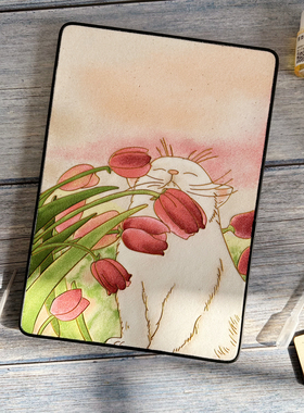 郁金香掐丝画猫咪手工画diy