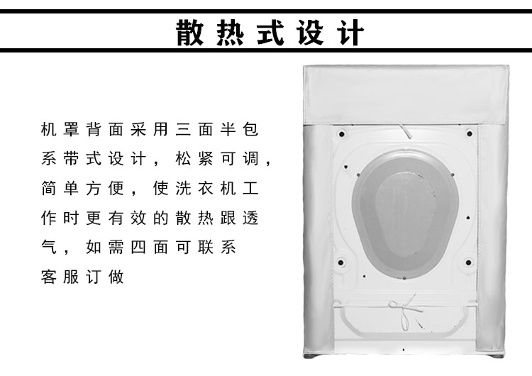 松下XQG100-3AJE5全自动10公斤滚筒洗衣机罩防水防晒通用隔热布套 - 图2