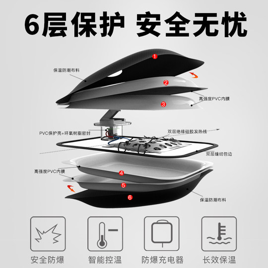 Rechargeable hot water bag electric hand warmer