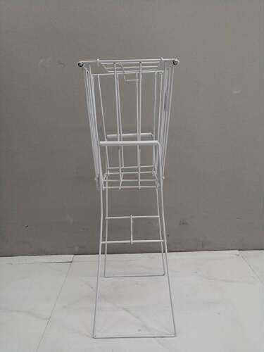便携式多功能网球白色捡球框筐金属教练球车不带轮子 工厂可定制 - 图2