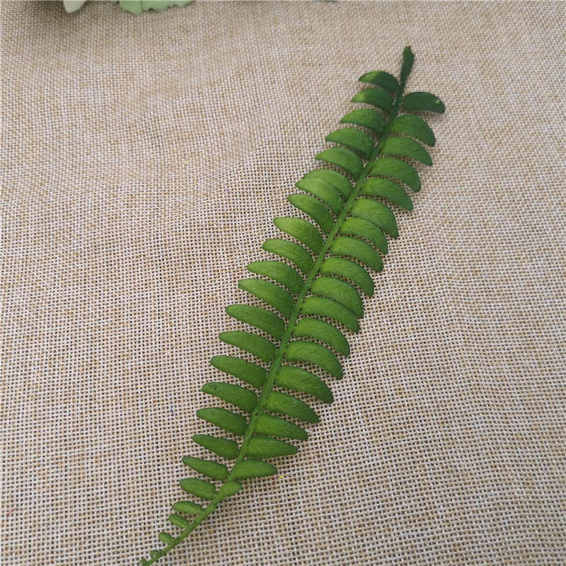 花环材料喜糖盒配件圣诞DIY仿真植绒草白霜草鹿角草小草叶子假叶 - 图0