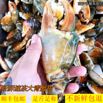 Fresh quick-frozen large blue crab pliers 2 catchers Frozen Large Crab Pincer Frozen Crab Feet Shunfeng Bag Fresh