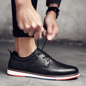 韩版百搭休闲皮鞋