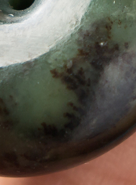 平安扣析木绿河磨玉籽料