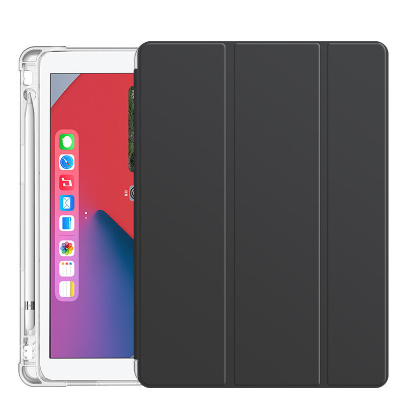 适用于ipad10代2022新款保护套air5带笔槽10.9寸2021版平板mini6透明软壳防摔pro11爱派的9/8/7代硅胶套三折6 - 图3