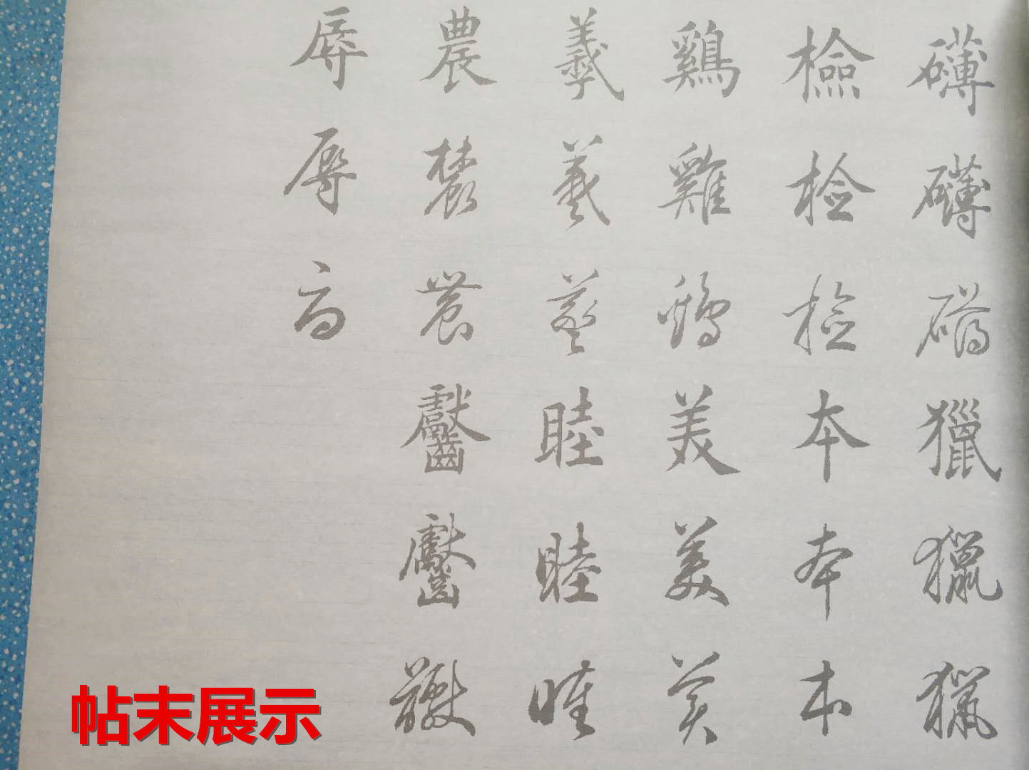 田英章老师真行草每日一字原大放大版书法摹写描红宣纸毛笔字帖