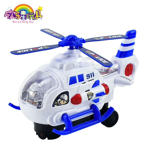 Электрический универсальный самолет, внедорожный вертолет, легкий автобус для мальчиков, игрушечная машина, модель автомобиля, полиция