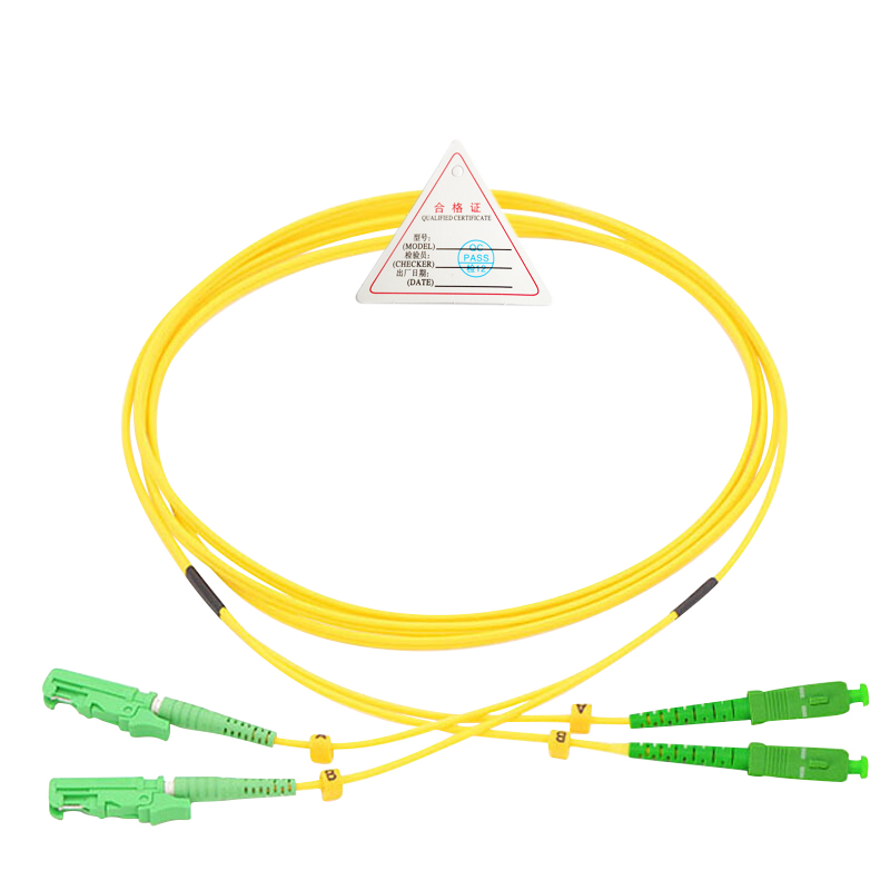 飞秒E2000/APC-SC/APC3米单模双芯光跳线跳纤尾纤光连接线广电用8度duplex fiber Patchcord直发香港澳门台湾 - 图0