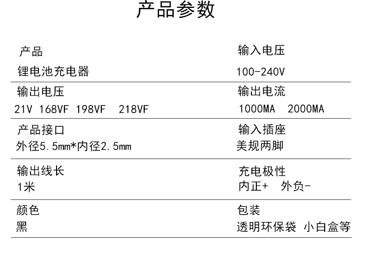 21V168V198V218VF手电钻电动扳手风炮吹风机电锤电锯角磨机充电器 - 图2