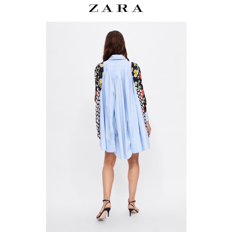 08326785400 碎花拼接连衣裙 女装 ZARA 打折 08326785400 碎花拼接连衣裙 女装 ZARA 打折