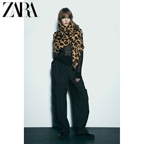 ZARA autumn winter new womens stuffed animal printed thin scarves 0653284711