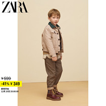 ZARA Discount Season Boy Clothing Boy Light Core Suede Denim Jacket Jacket 5854737087