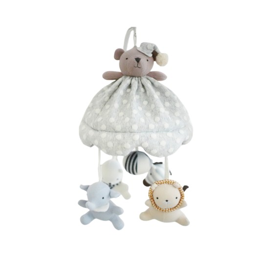 Meechoo bed bell music rotating crib rattle