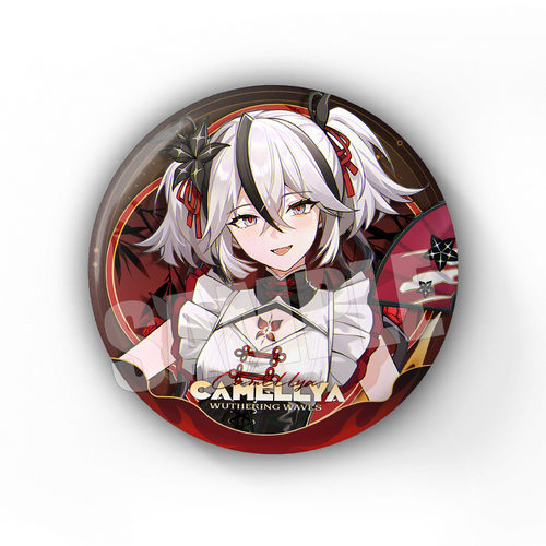 鸣潮游戏西湖联动联名系列守岸人椿75mm双闪大徽章亚克力挂件挂饰 - 图3