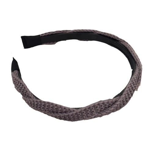 美拉德气质~高级感秋冬压发发箍女款高颅顶麻花编织发卡洗脸头箍 - 图3