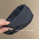 Whale gray~retro suede wide-brimmed headband