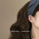 Whale gray~retro suede wide-brimmed headband