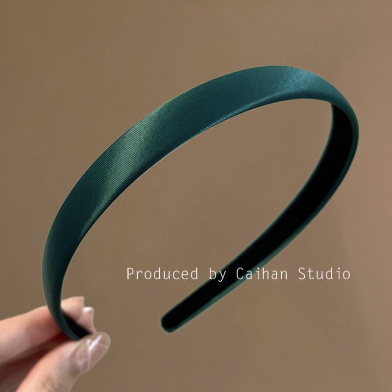 幽蓝湖泊~复古亮面绸缎发箍女高级感高颅顶外出百搭气质旅行发夹,淘宝优惠券,粉丝福利购,淘宝优惠卷