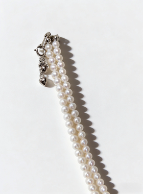 天然淡水珍珠耳钉项链吊坠极光3-4mm小米珠小灯泡S925银高货孤品