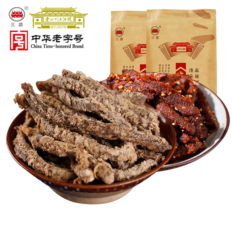 三鼎500g五香味老四川大酒楼牛肉干 三鼎食品牛肉类